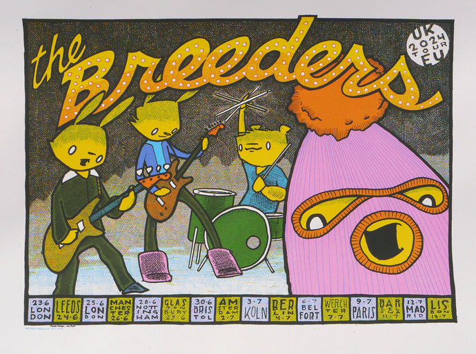 Breeders Jay Ryan UK/EU tour poster