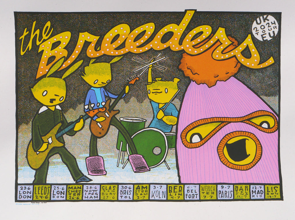 Breeders Jay Ryan UK/EU tour poster